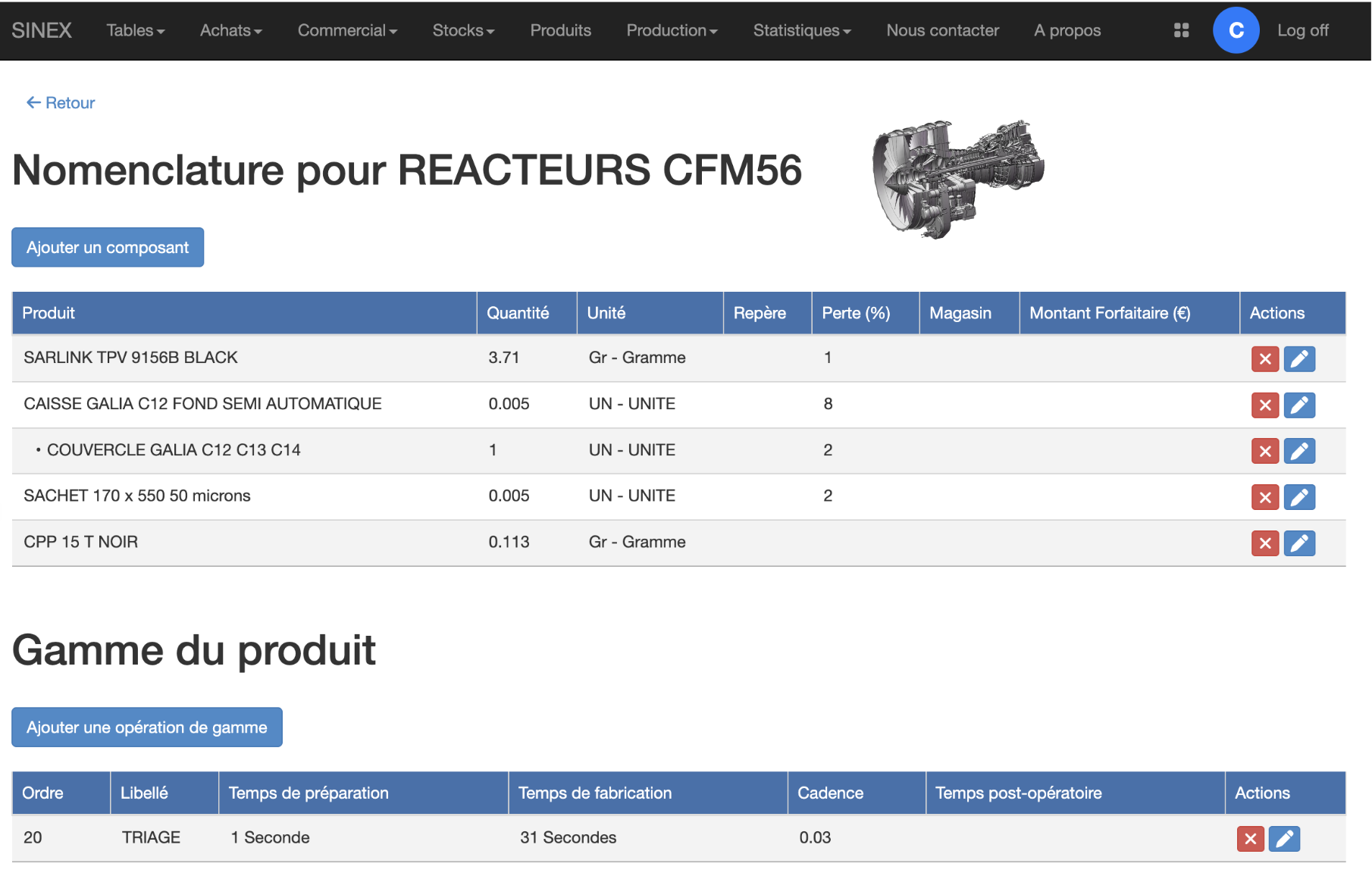 Gestion des données techniques
